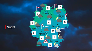 Das Wetter in der Nacht auf den 27. Oktober 2025