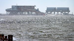 Sturmflut in Sankt Peter-Ording