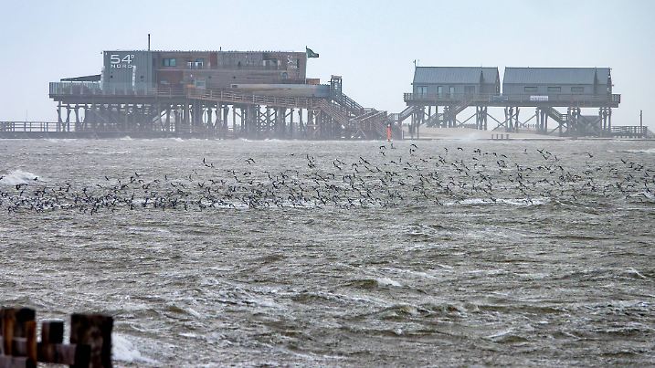 Sturmflut in Sankt Peter-Ording