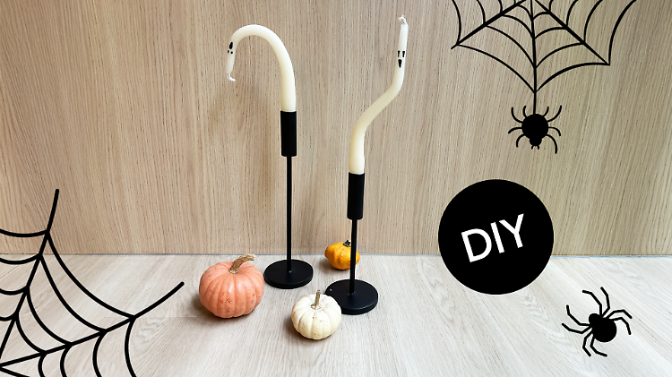 Gruselkerzen zu Halloween