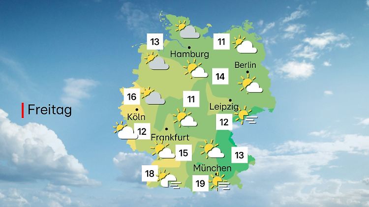 Wettervorhersage für Freitag, 31. Oktober