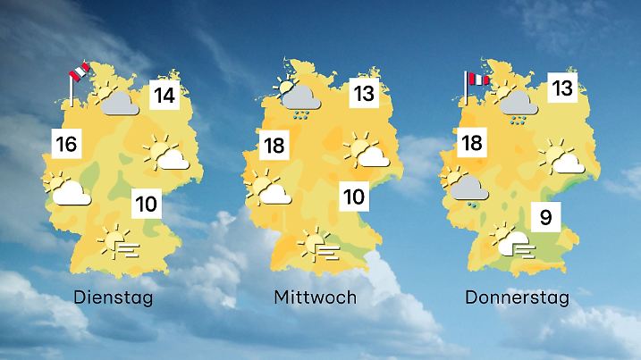 In der ersten Novemberwoche gibt es auch ein paar nette Herbsttage.