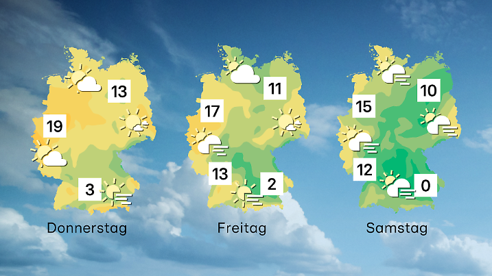 Ab Freitag sinken die Temperaturen in Deutschland.