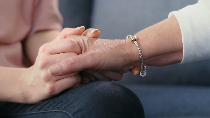 Support, trust and closeup of hands of people together in meeting. Forgiveness, compassion or gratitude in honest relationship. Kindness, care and hope in community therapy or sympathy for friends.