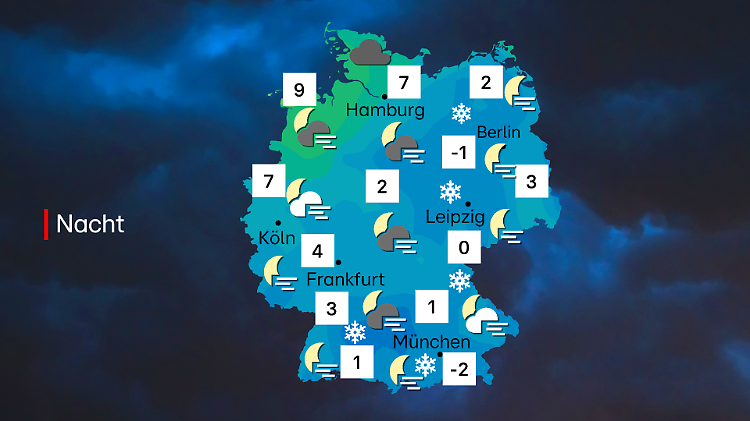 Das wird eine durchaus frostige Nacht