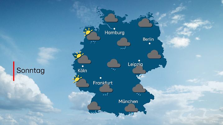 Wettervorhersage für Sonntag, 9. November