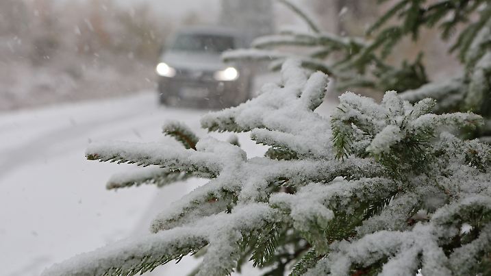 Schnee auf dem Brocken
