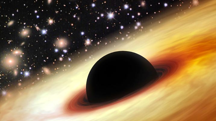ACHTUNG: DIESER BEITRAG DARF NICHT VOR DER SPERRFRIST, 25. Februar 19.00 UHR, VERÖFFENTLICHT WERDEN! EIN BRUCH DES EMBARGOS KÖNNTE DIE BERICHTERSTATTUNG ÜBER STUDIEN EMPFINDLICH EINSCHRÄNKEN.HANDOUT -  Astronomen haben im jungen Universum ein monströses Schwarzes Loch mit der Masse von zwölf Milliarden Sonnen entdeckt. Das Massemonster sitzt im Herz einer aktiven Galaxie, die so hell leuchtet wie 420 Billionen (420 000 000 000 000) Sonnen. Dieser sogenannte Quasar strahlt quer durch fast das gesamte sichtbare Universum zu uns, wie das internationale Team um Xue-Bing Wu von der Universität Peking im britischen Fachblatt «Nature» berichtet. Foto: Zhaoyu Li (Shanghai Astronomical Observatory) ACHTUNG - Verwendung nur im redaktionellen Zusammenhang und nur bei Nennung der Quelle Zhaoyu Li (Shanghai Astronomical Observatory) - Künstlerische Darstellung - KEIN Foto. +++(c) dpa - Bildfunk+++