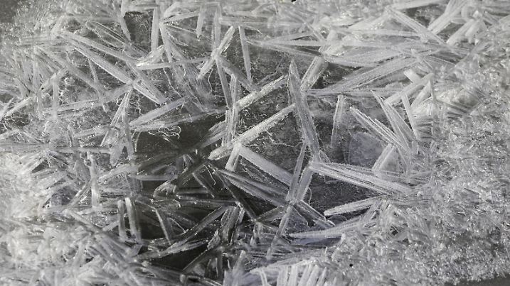 Eisnadeln auf der Außenalster | Verwendung weltweit