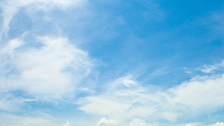 Cirrus cloudscape with tropical deep blue sky.-