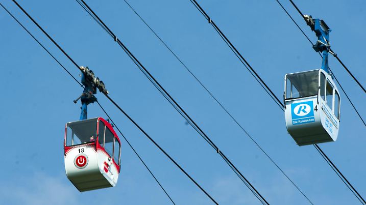 Deutschland, Koeln, Deutz, Rheinseilbahn | Verwendung weltweit