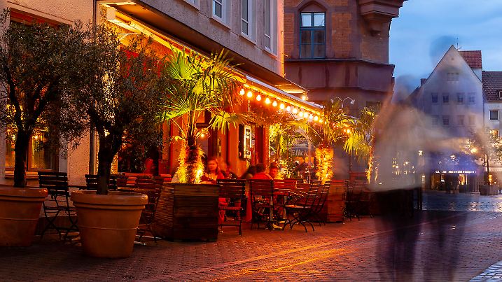 Altstadt von Hannover in der Dämmerung