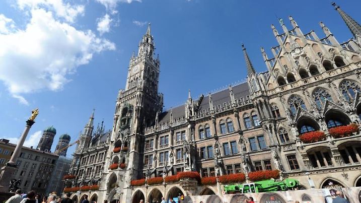Rathaus am Münchner Marienplatz