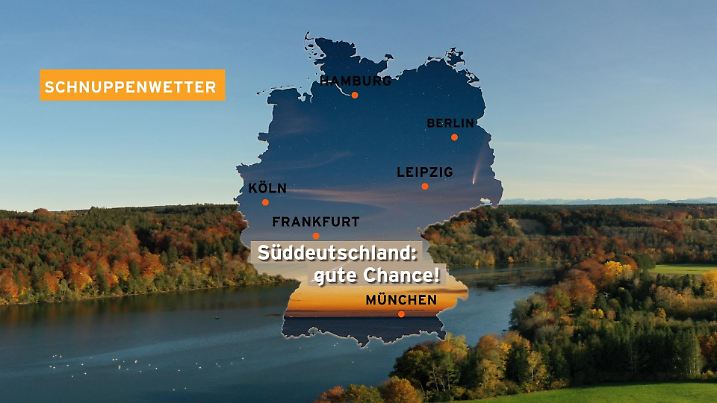 Hier sind die Leoniden-Sternschnuppen am besten zu beobachten.