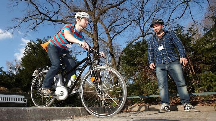 Fahrversuche mit dem Pedelec